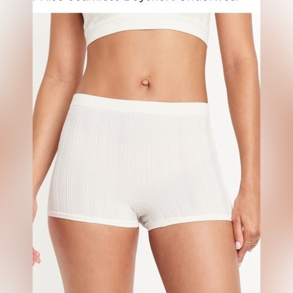 Old Navy Mid-Rise Seamless Boyshort Underwear Large